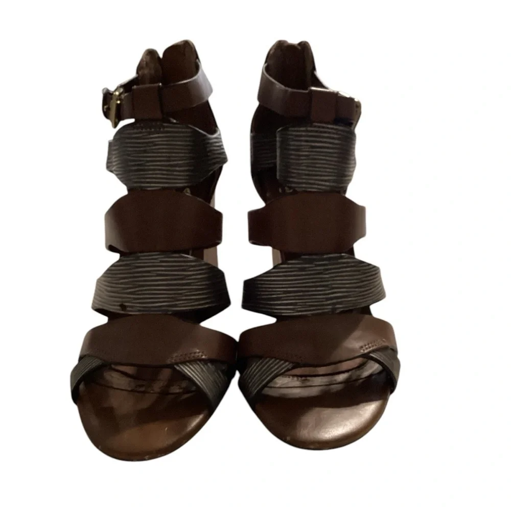 ISOLA leather brown metallic‎ sandals size 7.5